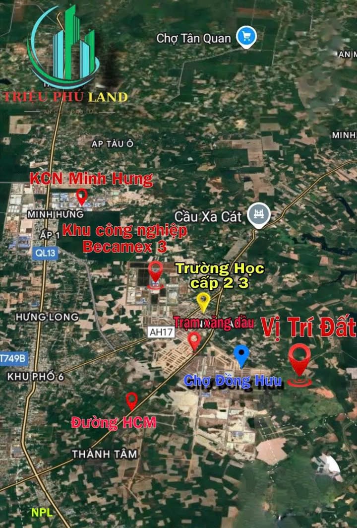 Đất nền Minh Thành Chơn Thành 200m² giá 200 triệu - Đầu tư sinh lời ngay!