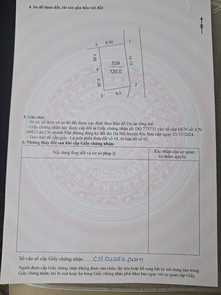 Đất nền Dược Thượng, Tiên Dược, Sóc Sơn 119m² giá 50 tỷ - Đầu tư sinh lời ngay!