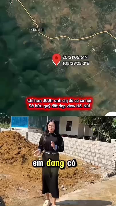 Lô đất Tân Thành, Yên Trị 195m² giá 300 triệu - View hồ tuyệt đẹp sát rừng Quốc gia!