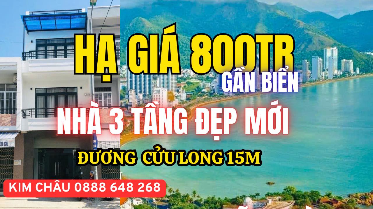 Bán nhà mặt tiền Cửu Long Nha Trang 76m² giá 15 tỷ - Kinh doanh đắc địa!