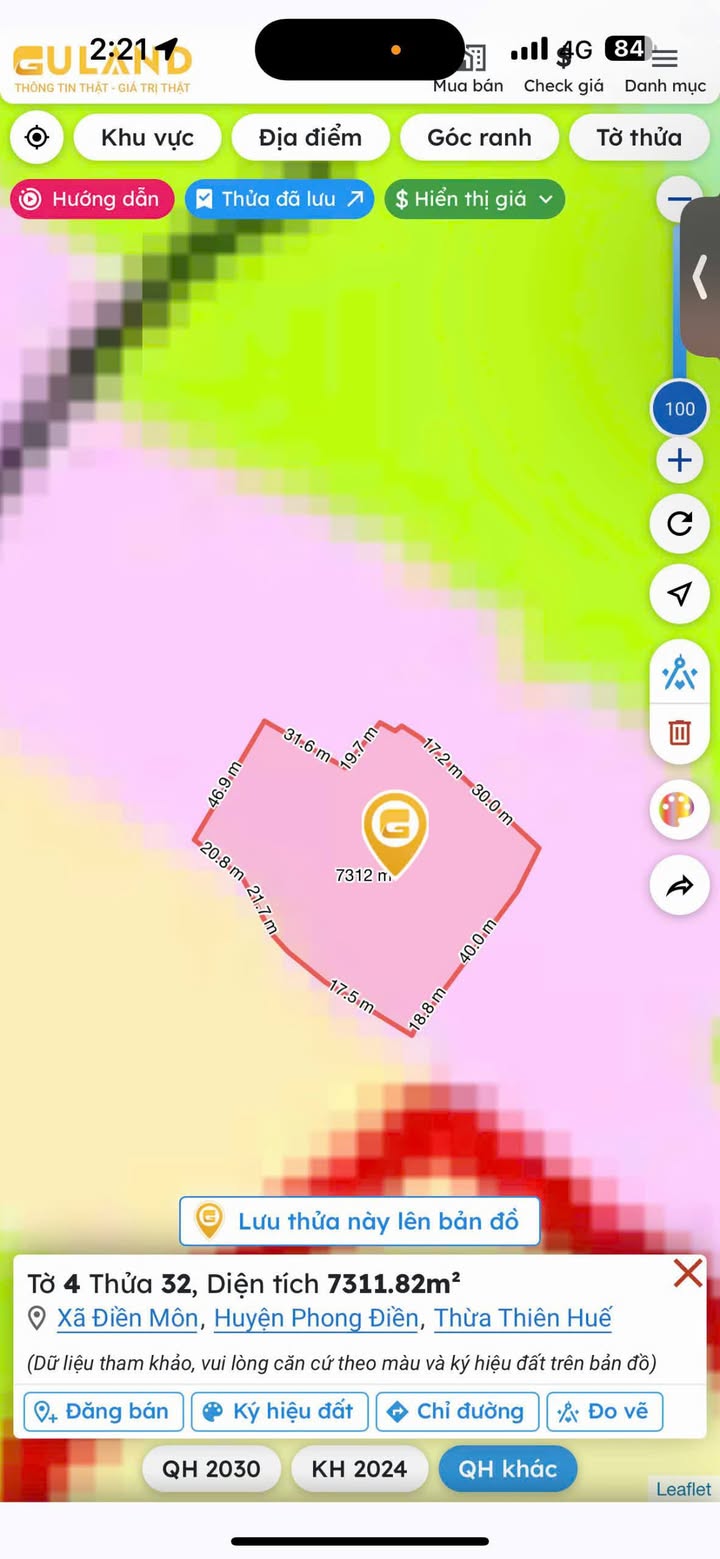 Đất thủy sản 7269m² tại Phong Phú, Phong Điền - Bán gấp chỉ 300 triệu!