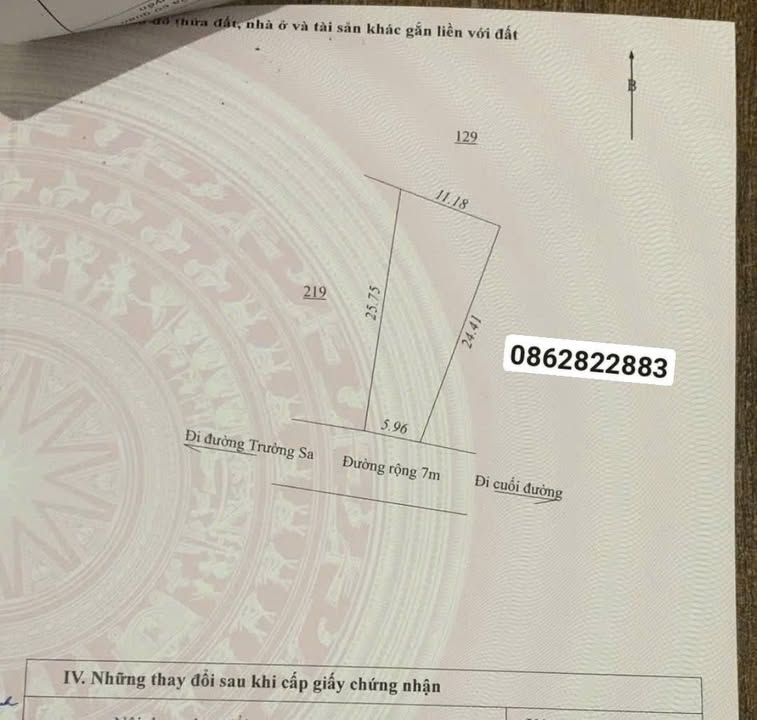 Đất hẻm Trường Sa, phường Diên Hồng, 215m² giá 400 triệu - Đầu tư sinh lời ngay!