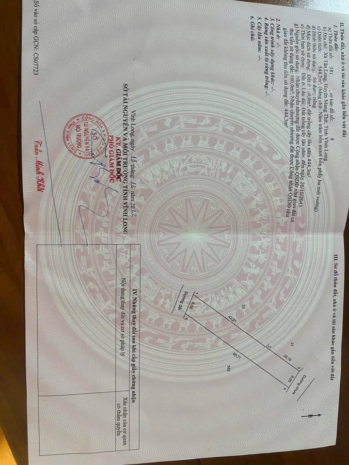 Đất mặt tiền nhựa 544m² tại Tân Long Hội, Vĩnh Long - Đầu tư sinh lời ngay!