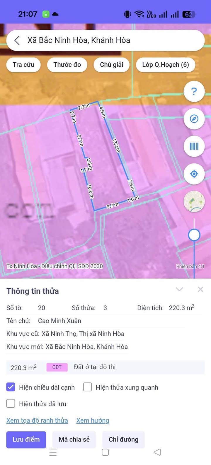 Đất nền Xuân Mỹ, Ninh Hòa 220.3m² - Đất 2 mặt tiền, giá chỉ 2.75 tỷ!