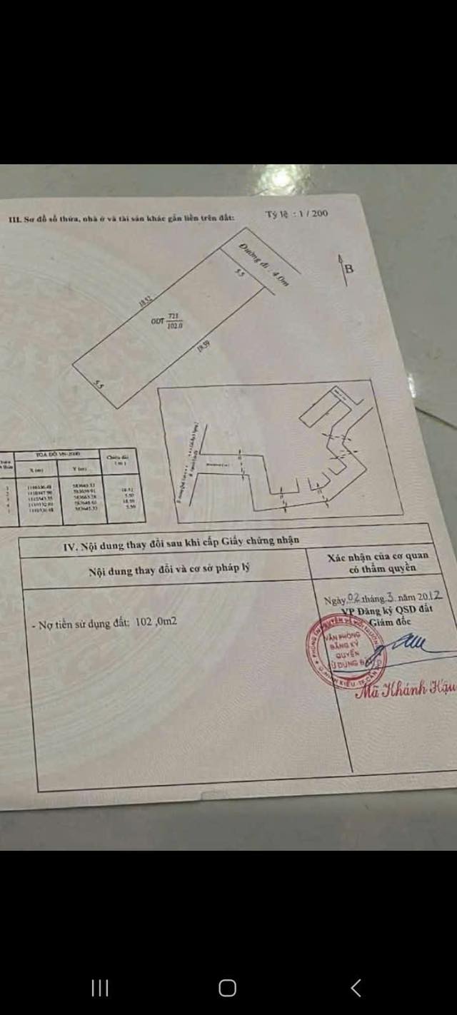 Đất thổ cư 102m² hẻm Liên Tổ 1-2 Đường Nguyễn Văn Cừ - Giá chỉ 2.5 tỷ thương lượng!