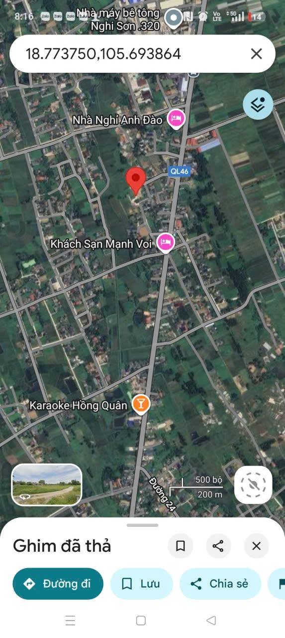 Bán lô đất Nghi Trường 110m² giá 1.25 tỷ - Đường thông ô bàn cờ!