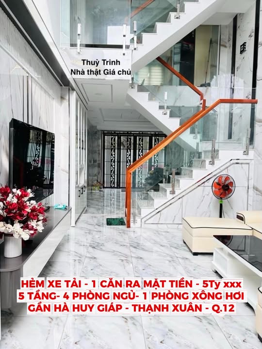 Nhà 5 tầng Thạnh Xuân Q.12 53m² giá 5 tỷ - Sẵn sàng vào ở ngay!