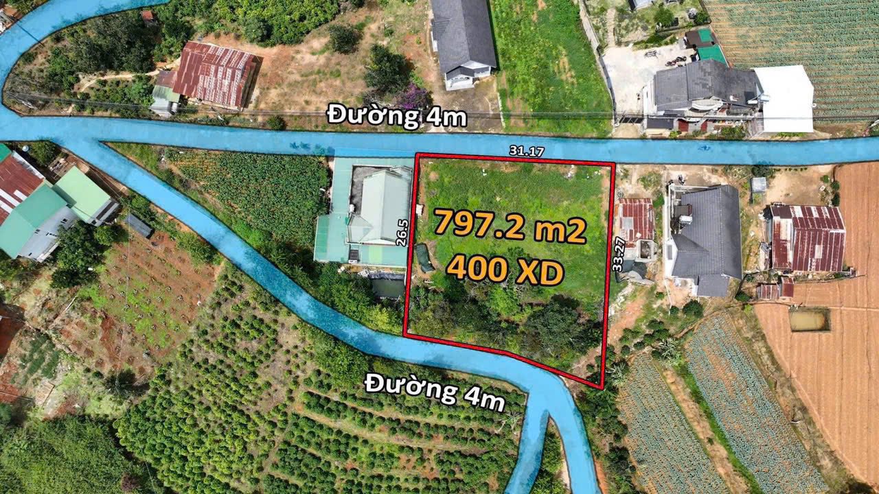 Đất nền Xuân Thọ Đà Lạt 797m² giá 9.7 tỷ - Đầu tư sinh lời bền vững!