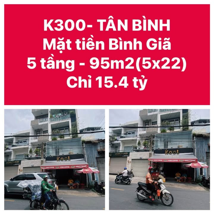 Nhà mặt tiền Bình Giã, Tân Bình 95m² giá 15.4 tỷ - Cơ hội đầu tư sinh lời!