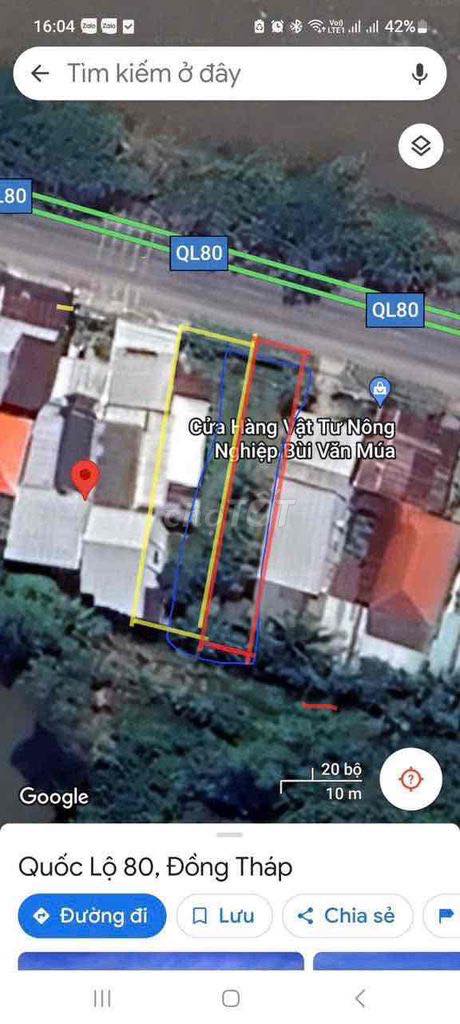 Đất nền mặt đường QL80, ấp Vĩnh Phú, 198m² giá chỉ 1.2 tỷ - Đầu tư sinh lời!