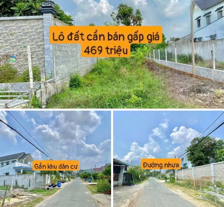 Đất nền mặt tiền đường nhựa Thạnh Xuân 235m² giá 469 triệu - Cơ hội đầu tư hấp dẫn!