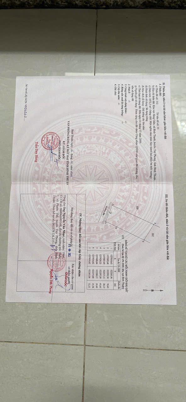 Đất nền 1875m² hẻm VTS nối dài, xã Liên Hương - Giá chỉ 850 triệu!