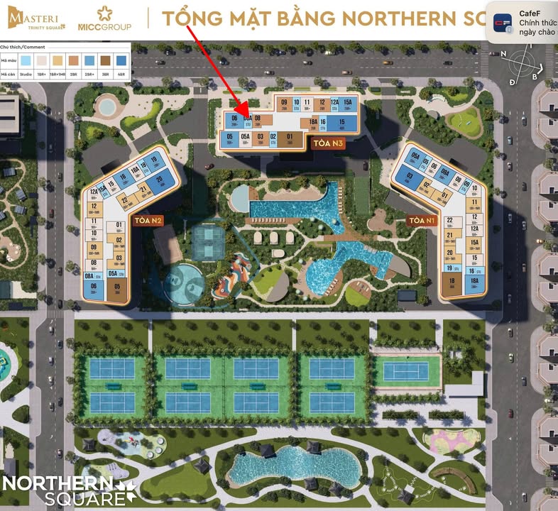 Căn hộ Studio Trinity Northern 31,4m² giá 2,244 tỷ - Cơ hội đầu tư hấp dẫn!