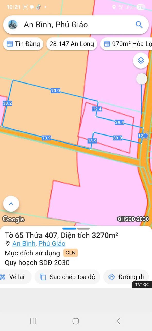 Đất nền An Bình Phú Giáo 32000m² giá 2.9 tỷ - Vị trí đắc địa cho đầu tư!