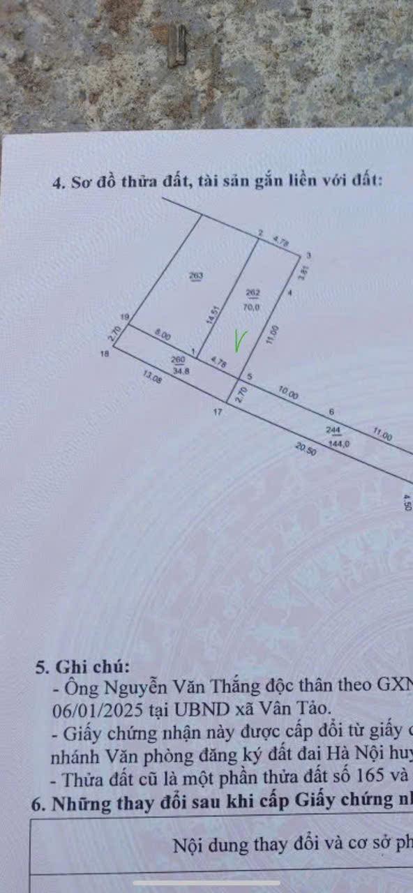 Lô đất Tự Nhiên Thường Tín 70m² giá chỉ 3.6 tỷ - Cơ hội đầu tư sinh lời!