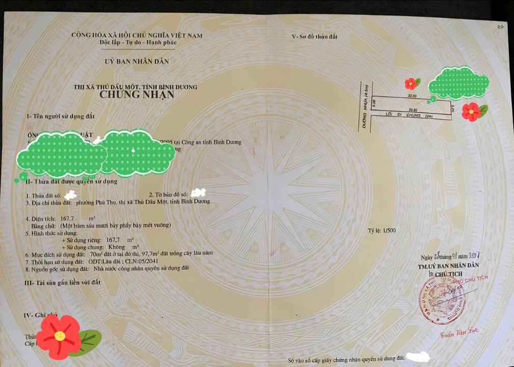 Lô đất mặt tiền Chánh Nghĩa Thủ Dầu Một 167m² - Đầu tư sinh lời cao!