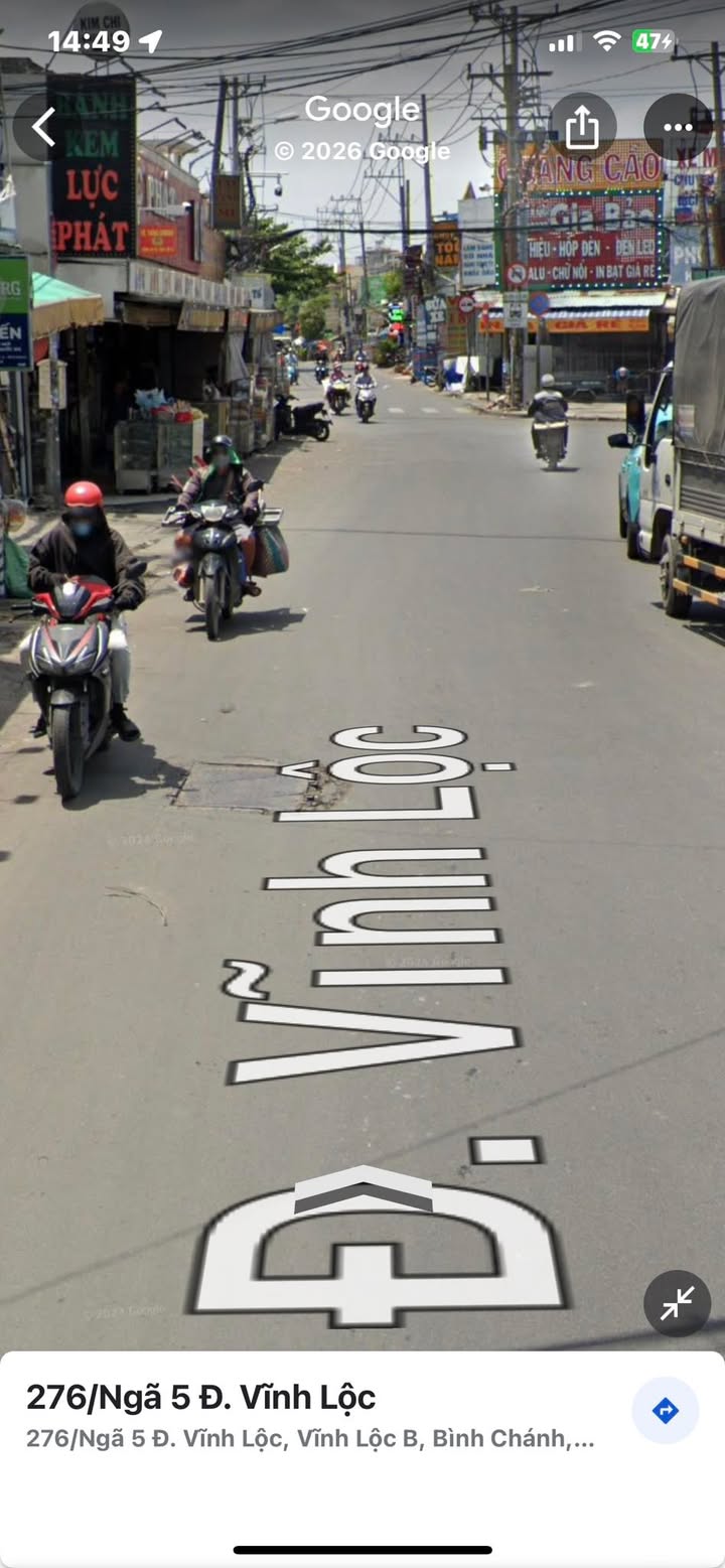 Đất mặt tiền đường Vĩnh Lộc, Bình Chánh 600m² giá 37 tỷ - Đầu tư sinh lời ngay!