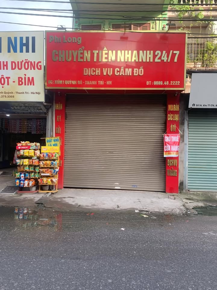 Cửa hàng cho thuê tại Vĩnh Quỳnh 40m² - Vị trí đắc địa ngay mặt đường