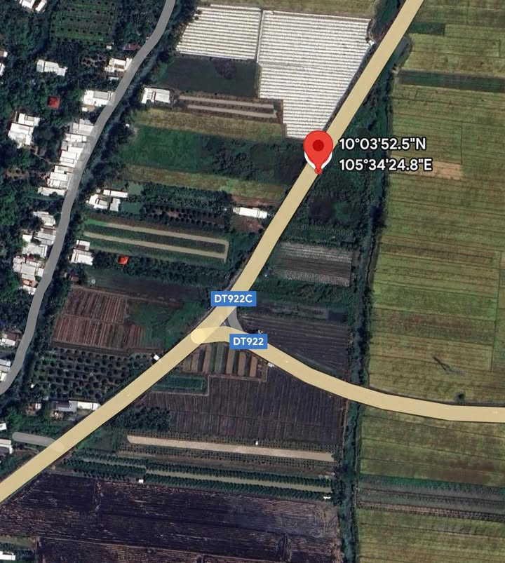 Đất mặt tiền Đường Tỉnh 922, Thới Lai, Cần Thơ - 2.160,2m² giá 4.32 tỷ - Tiềm năng kinh doanh lớn!