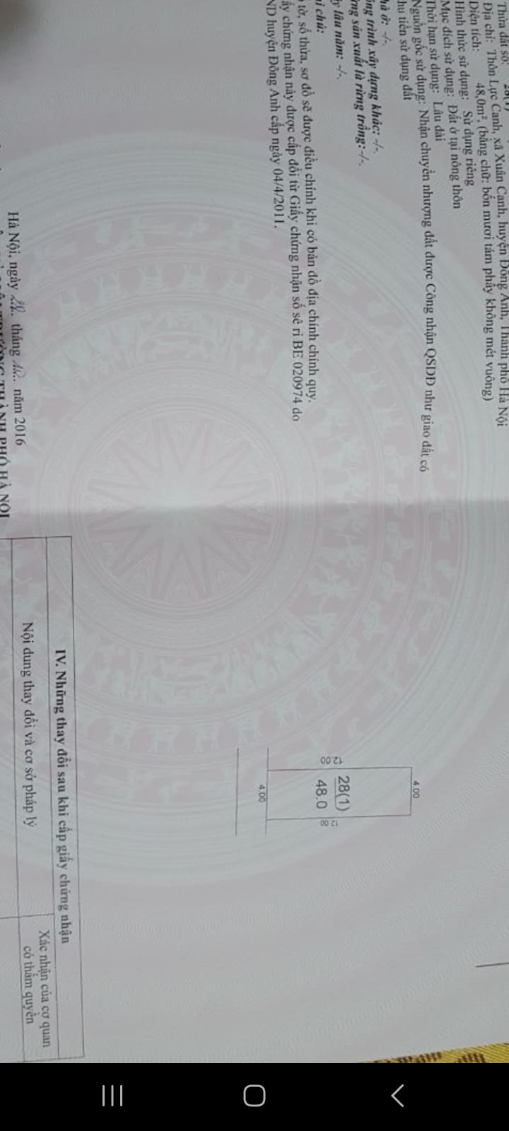 Đất Lực Canh, Đông Anh 48m² giá 1.728 tỷ - Sổ đỏ chính chủ, vị trí thuận lợi!