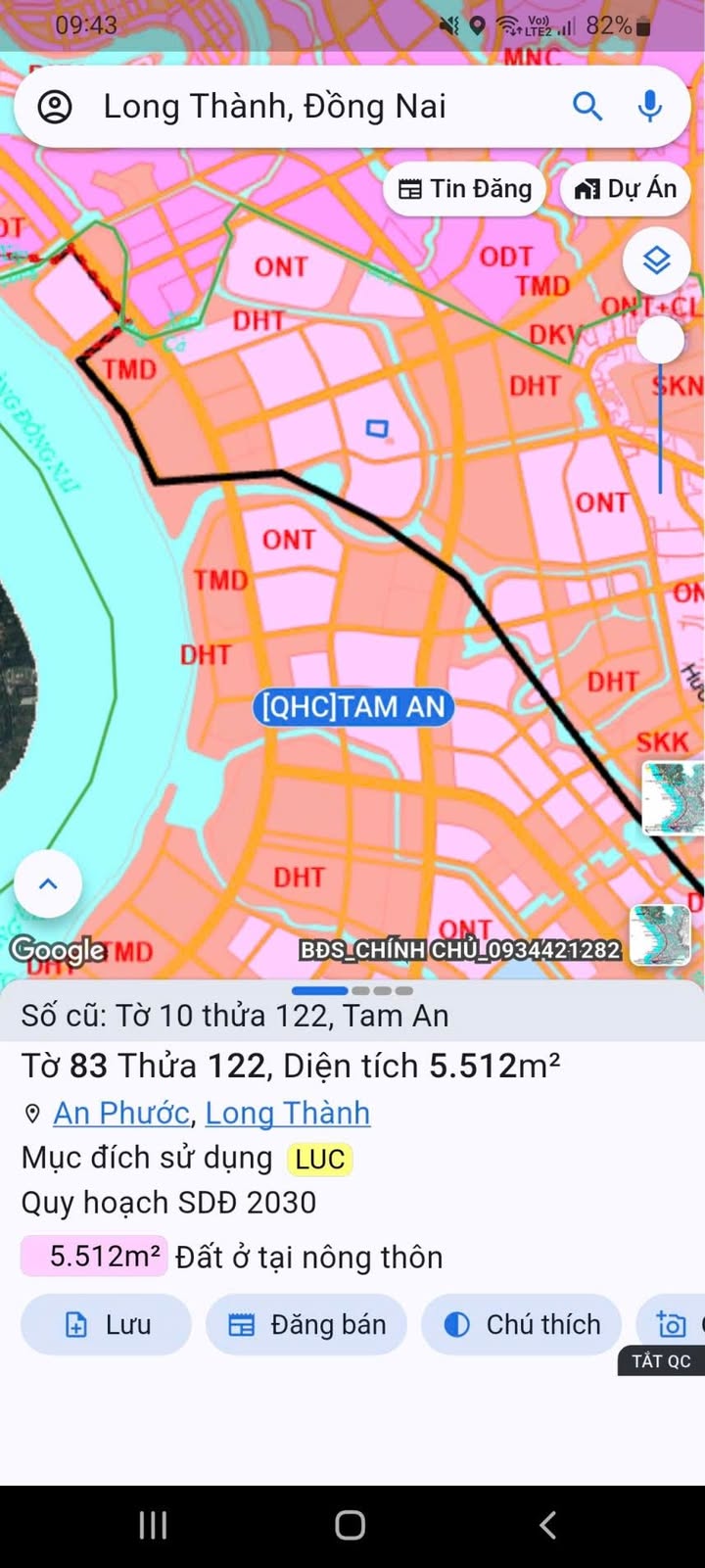 Đất nền An Phước, Long Thành 3600m² giá 1 tỷ - Cơ hội đầu tư hấp dẫn!