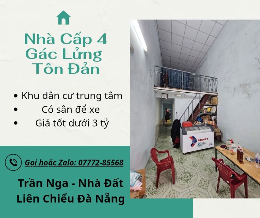Nhà cấp 4 Tôn Đản 54m² giá 3 tỷ – Sẵn sàng vào ở ngay!