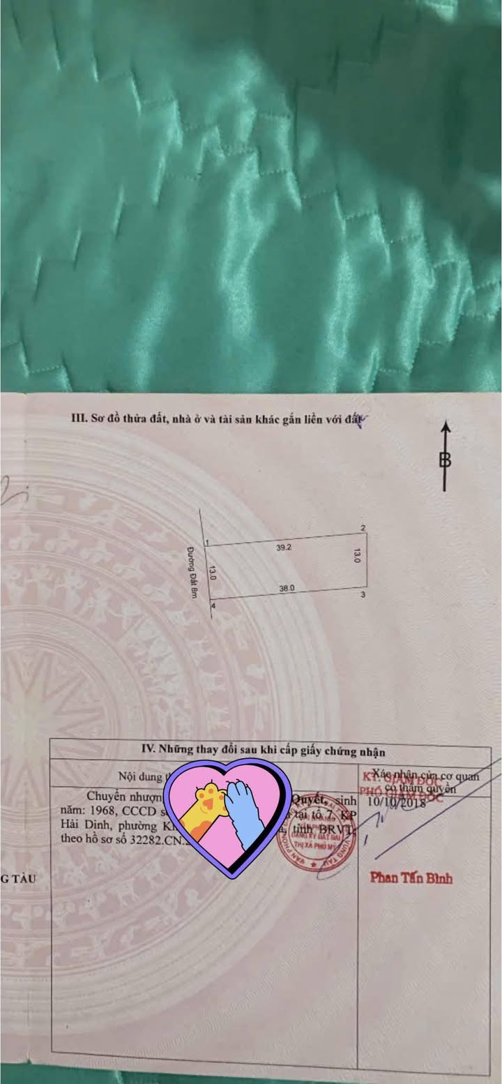 Đất Tân Hải, TX Phú Mỹ 500m² giá 1.68 tỷ - Đầu tư sinh lời ngay!