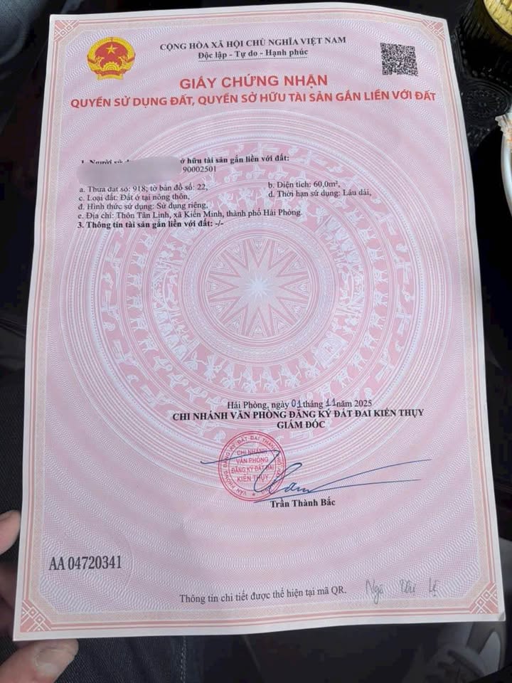 Đất nền Kiến Thụy Hải Phòng 60m² giá 1,x tỷ - Cơ hội đầu tư tuyệt vời!