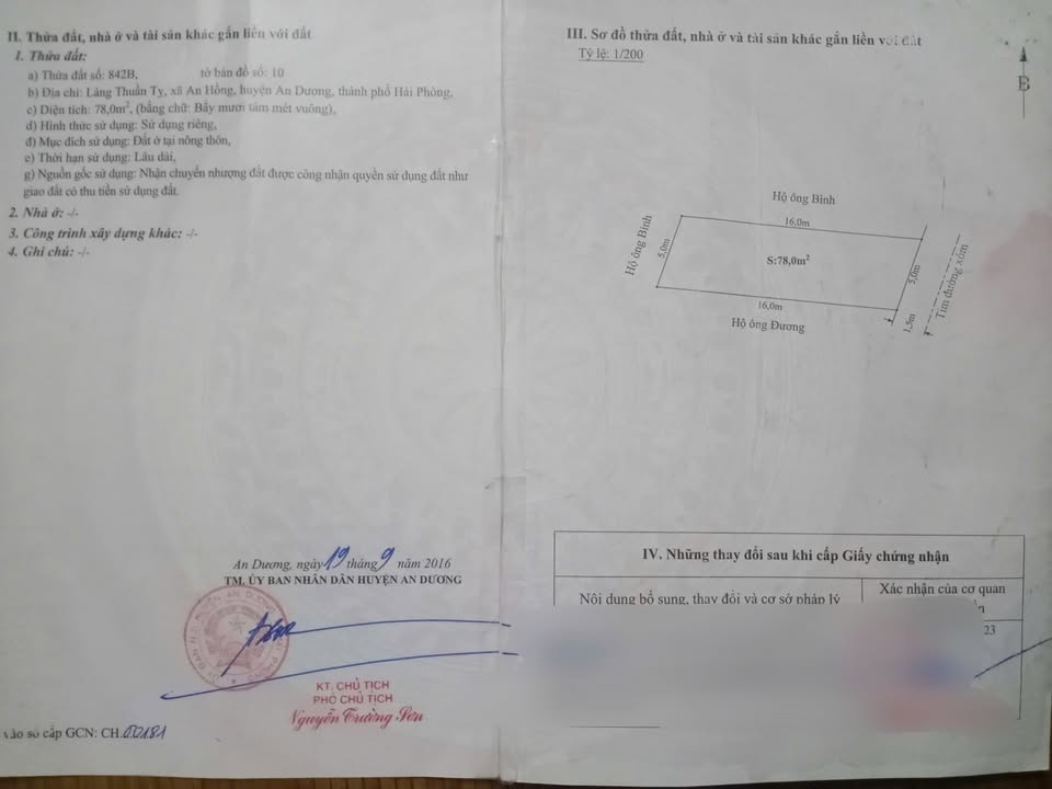 Đất ở đô thị 80m² tại Thuần Tỵ, An Hồng - Giá cực mềm, vị trí đẹp!