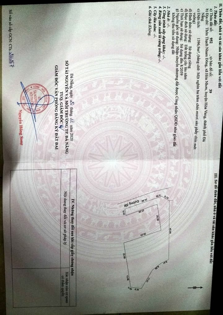 Đất vườn 2000m² tại Hòa Nhơn, Đà Nẵng - Sổ hồng chính chủ, pháp lý rõ ràng!