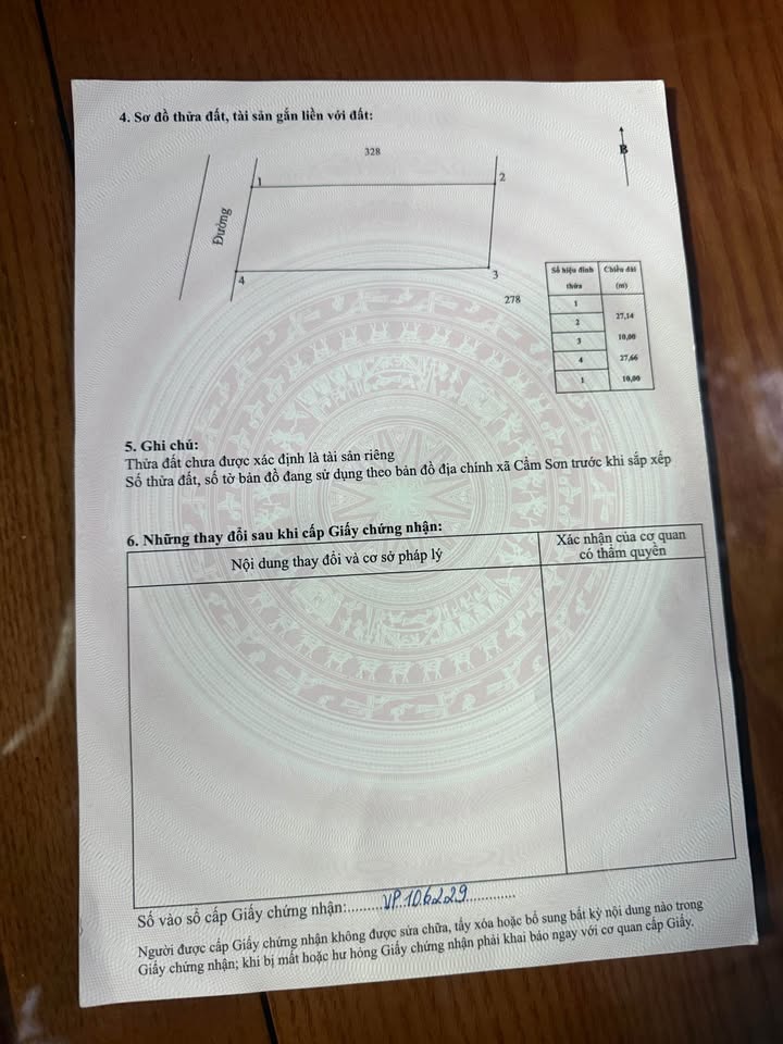 Bán đất trục chính đường lên trại giam Xuân Hà, xã Cẩm Sơn 270m² - Phù hợp kinh doanh hiệu quả!
