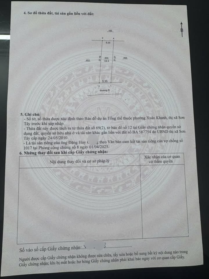 Đất nền phường Xuân Khanh 108m² giá 3.074 tỷ - Đầu tư sinh lời ngay!