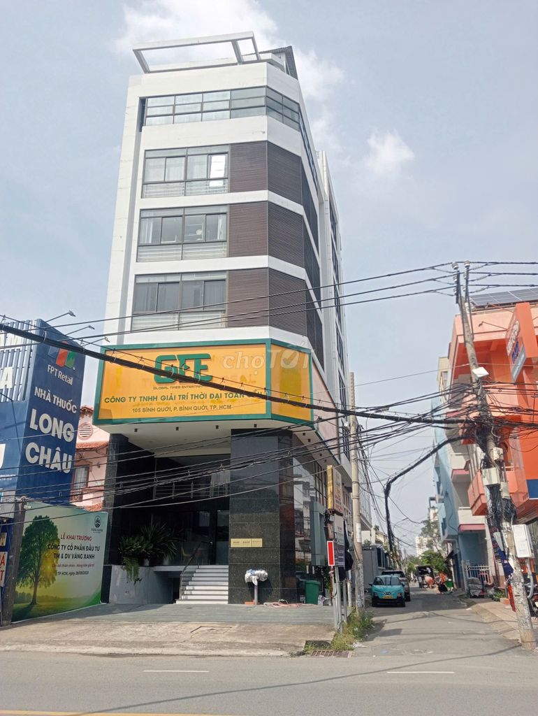 Building cho thuê mặt tiền đường Bình Qưới, Quận Bình Thạnh 800m² - Thang máy hiện đại, thích hợp văn phòng!
