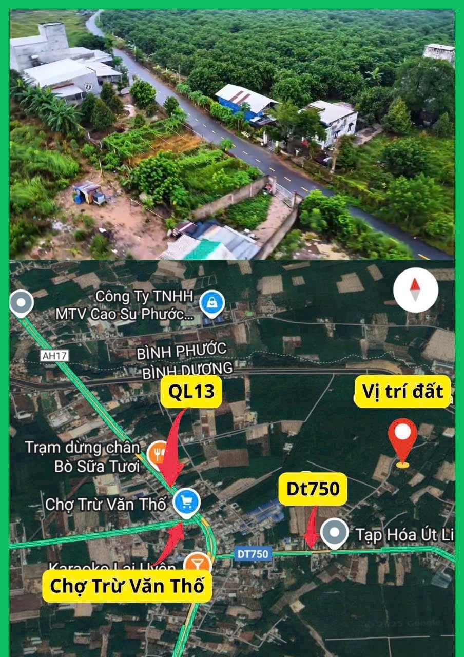 Đất nền Khu Công Nghiệp Bàu Bàng 250m² giá 850 triệu - Đầu tư sinh lời ngay!