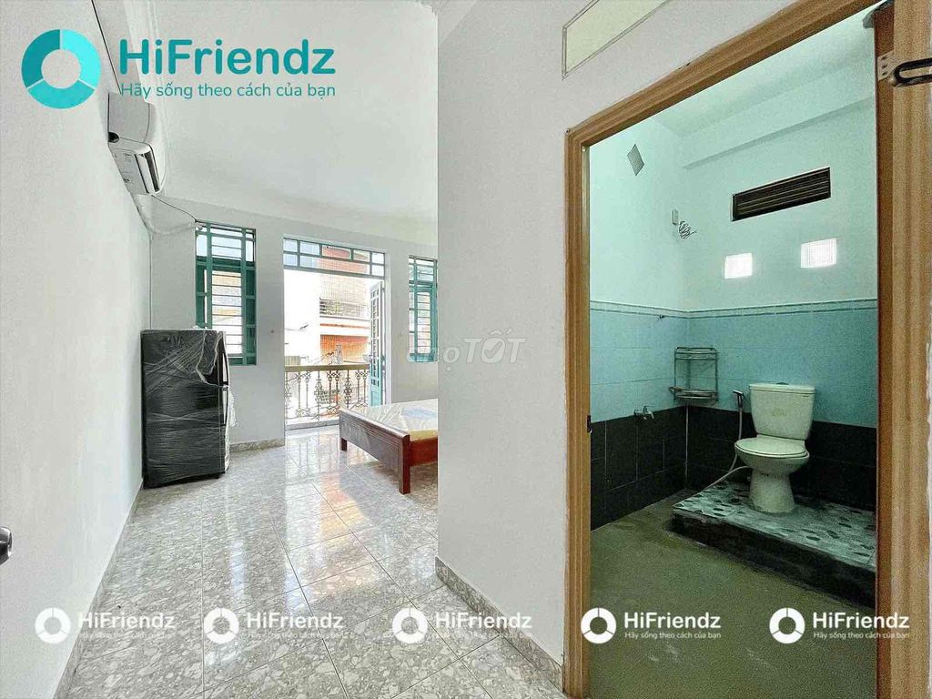 Căn hộ Studio Trường Chinh 25m² giá 4.5 triệu - Ban công thoáng mát, đầy đủ nội thất!