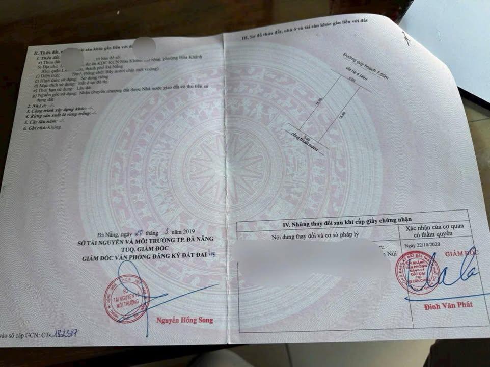 Đất mặt đường Hồng Phước 5, Quận Liên Chiểu 79m² giá 3.3 tỷ - Vị trí đắc địa, công viên cây xanh