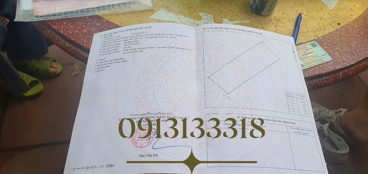 Lô góc mặt tiền kinh doanh Phù Khê, Từ Sơn 43m² giá 3 tỷ - Đầu tư sinh lời ngay!