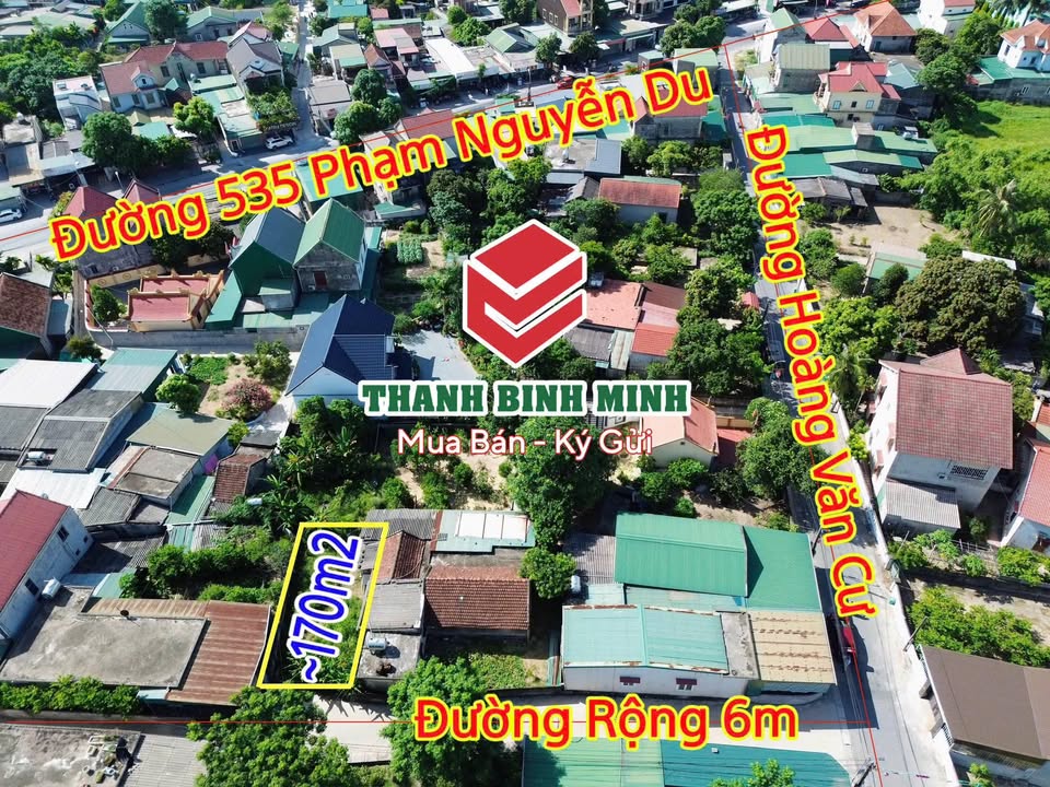 Đất nền Lối 2 Hoàng Văn Cư, TP Vinh 170m² chỉ 1 tỷ - Cơ hội đầu tư tuyệt vời!