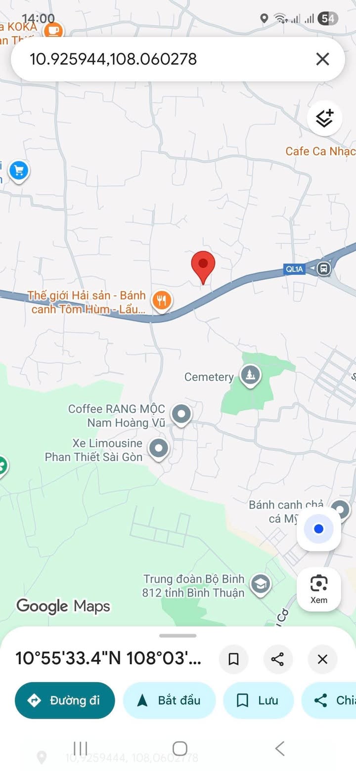 Đất thổ cư Hàm Mỹ 100m² giá 850 triệu - Đường betong ô tô vào tận nơi!