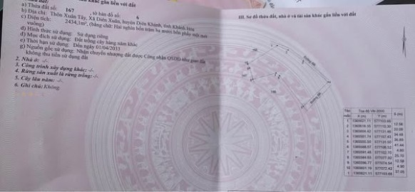 Đất mặt tiền đường Diên Xuân 2400m² giá 650 triệu - Cơ hội đầu tư tuyệt vời!