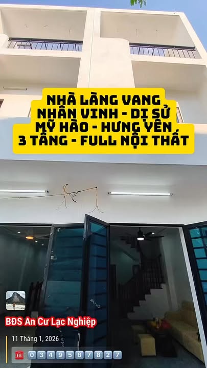 Nhà 3 Tầng Làng Vang - Dị Sử - 40m² Giá Thỏa Thuận - Đầu Tư Sinh Lời Tốt!