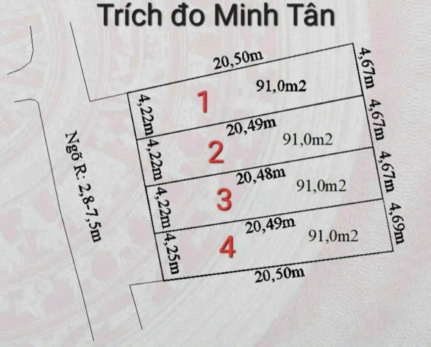 Đất nền Thôn 2 Minh Tân 92m² giá 800 triệu - Vị trí đẹp, không lỗi phong thủy!