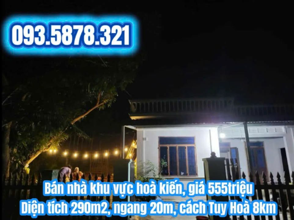 Đất Hòa Kiến Tuy Hòa 290m² giá 500 triệu - Sẵn sàng vào ở ngay!