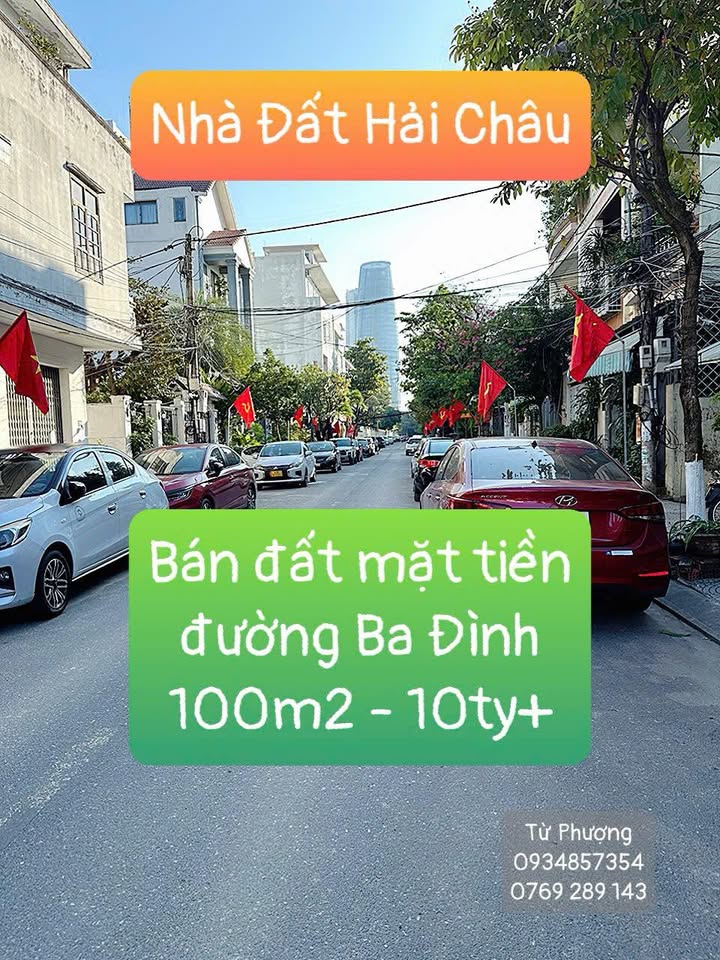 Nhà mặt tiền đường Ba Đình Đà Nẵng 100m² giá nhỉnh 10 tỷ - Cơ hội đầu tư hấp dẫn!