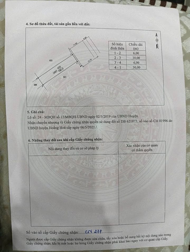 Đất nền Hoằng Sơn 180m² giá 2 tỷ - Gần KCN Thái Lan đang phát triển!