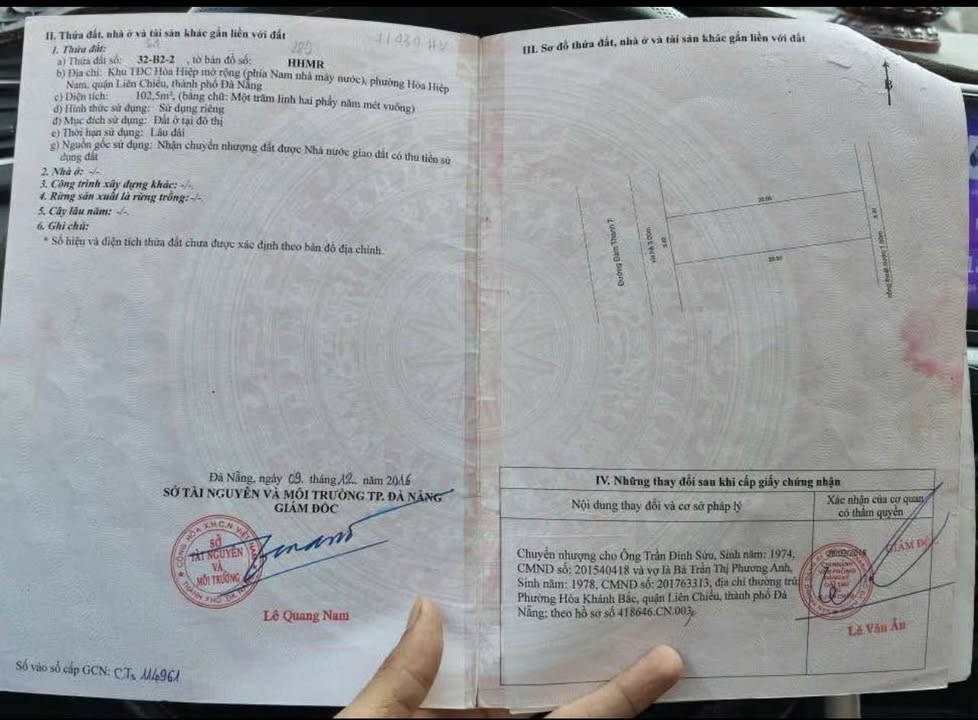 Đất nền Đàm Thanh 7, Đà Nẵng 102.5m² giá 3 tỷ - Chính chủ cần bán gấp!