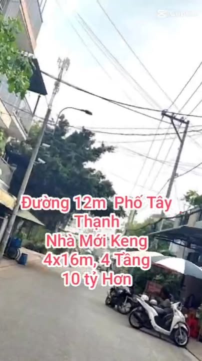 Nhà phố Tây Thạnh Quận Tân Phú 64m² giá 10 tỷ - Nhà mới keng, 4 tầng hiện đại!
