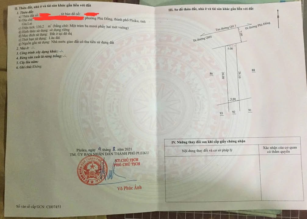 Đất nền Phù Đổng, Pleiku 130,2m² giá 4,5 tỷ - Lô độc bản không có lô thứ hai!