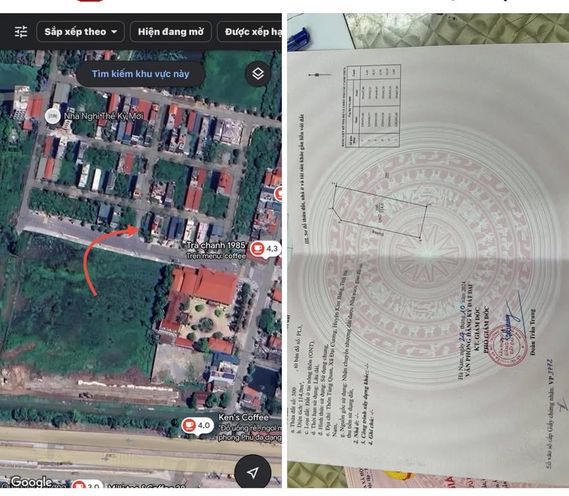 Đất nền Tái Định Cư Đại Cương, 114m² - Lô góc 3 mặt tiền hiếm có!