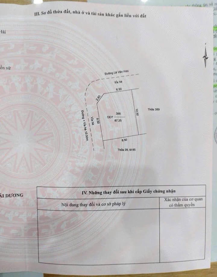 Lô Đất Góc Trục Đường Lê Văn Hưu, KĐT Vạn Lộc 87m² - Tiềm năng kinh doanh vượt trội!